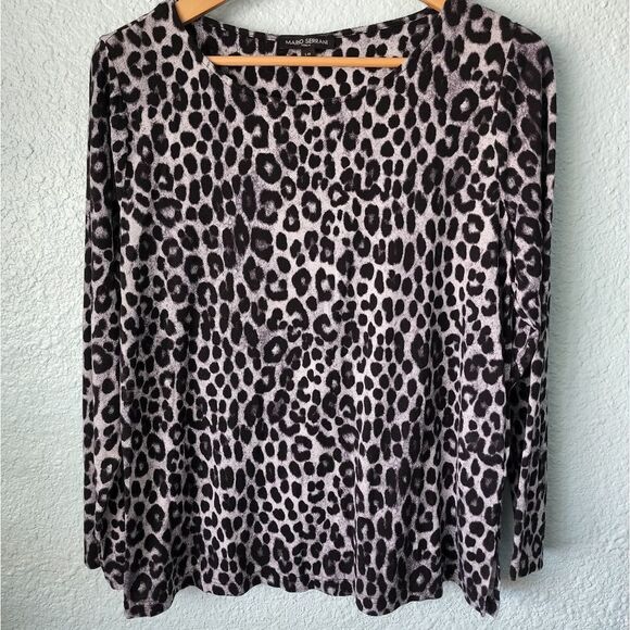 Mario serrani animal print top Blouse - Picture 1 of 6
